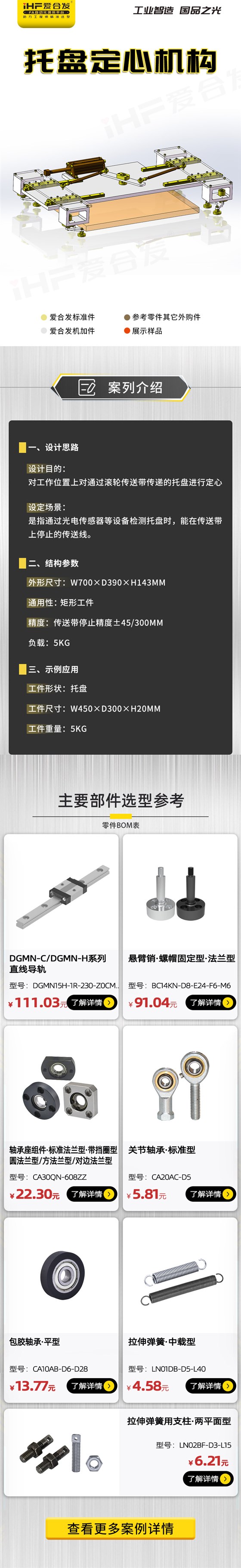 愛合發(fā)：案例介紹，托盤定心機構！